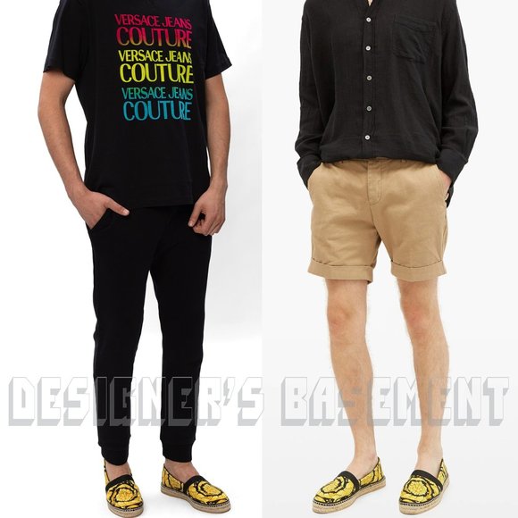 Versace Yellow and Black Slip-On Loafers - Picture 8 of 9